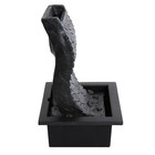 Serenelife Waterfall Electric Water Fountain Decor W  Led Light  Indoor Outdoor