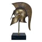 Leonidas Helmet King Spartan Hero Ancient Greek Real Bronze Metal Art Sculpture