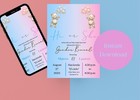 Invitacion Para Gender Reveal  invitation Birthday Gender Reveal Digital