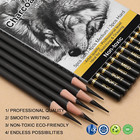 Professional Charcoal Pencils Drawing Set -12 Pieces Soft Medium And Hard Ch   