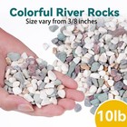 10 Lbs Natural Pea Gravel Pebbles For Aquarium  Fish Tank  3 8 Inch Decorativ   