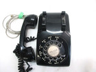 Vintage Itt  Northern Telecom Rotary Dial Desk Phone Classic Black  Works
