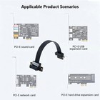 Pcie 4 0 1x Riser Cable Flexible Flat Extension For Graphics Card Pcie 3 0