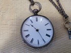 Vintage Antigue Historically Solid Silver Swiss Pocket Watch