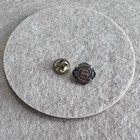 Vintage Sterling Silver Volunteer Fire Company Firefighter Lapel Pin Red Enamel