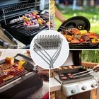18  Stainless Steel Bristle Free Bbq Grill Brush For Deep Cleaning