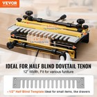 Vevor Dovetail Jig 12 In Precise Dove Tailing Router Jigs With 1 2    Template