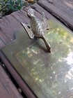Vintage Brass Duck Design Metal Clipboard