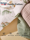 Muslin Burp Cloths Baby Boy Girl 20  X 10   6-layer Absorbent 100  Cotton Burpin