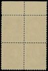 1912 Canada King George V Admiral 7c Brown  Top Margin Block Of 4  Nh  U  114