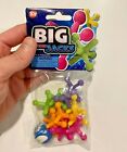 1 Set New Large Size Neon Jacks And Rubber Bounce Ball Game Classic Kids Toy
