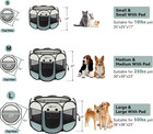 Siedihit Dog Cat Playpen  Puppy Pet Playpen Indoor For Small Dog Crate Tent Cage