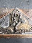 Vintage Letterpress Printing Block Beauty Aids Lady Face Facial Flowers