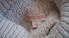 Knox Rose Cable Knit Mock Neck Sweater Cream Xl