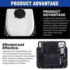 Ultra-thin 12v 10000 Btu Rv Rooftop Air Conditioner Quiet Cooling For Camper Van