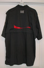 Coca-cola Logo Short Sleeve Charcoal Gray Coke Uniform Shirt w American Flag 2xl