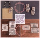 Japanese Craft Pattern Book Nekogao Embroidery Brooch Cat Kitten Stitch Design