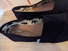 100  Authentic Toms Classic Women Canvas Shoes  Brand New 7 5 Black