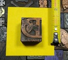 Antique Vtg Bubblebee Bee Letter D Brand Letterpress Print Type Ornament Block