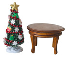 Dollhouse Miniature Christmas Tree 1 12 Artisan Ooak 4  Lemax W  Added Decor