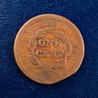 1851 Braided Hair Large Cent  G Details  Clipped  Early Us Copper A24