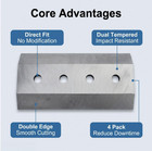 Set Of 4 Aftermarket Chipper Knives Replaces Vermeer Part  153175001 Fits Bc1000
