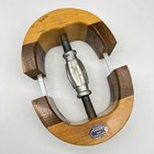 Vtg Made-rite Hat Stretcher 6 5 8  To 7 1 2  Adjustable 2-tone Wooden Millinery