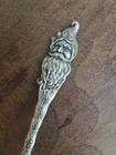 Antique Mechanics  Watson Sterling Silver Santa Claus Figural Spoon Merry Xmas 