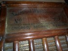 Vintage National Washboard  Wood  Chicago  Saginaw Memphis Usa Brass Panel board