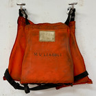 Vintage Great Lakes Ohio  Ship Salvaged M v  Leadale Orange Ship Life Vest