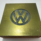 Vintage Wood   Metal Letterpress Printing Block Vw Volkswagen Advertising Logo