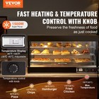 Vevor 3-tier Commercial Food Warmer Display Countertop Pizza Cabinet With Light