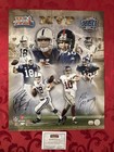 Rare Nfl Eli Manning   Peyton Manning Dual Autographed  Litho Colts   Giants Coa