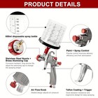 R500 Lvlp Air Spray Gun  1 3 1 5 1 7 2 0mm Nozzles For Car Furniture House