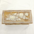 Vintage Avondale Crushed Glass Jewelry Trinket  Box