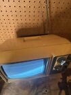 Working Vintage Zenith 9  Ac dc B w White Tv L092v 9jb2x Flip Knob Antique 1979