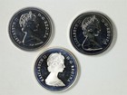 Canada 1983   1987 Proof And Bu Commemorative  500 Silver Dollars  lot Of 3 