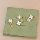 Van Cleef   Arpels Vintage Alhambra 18k Yellow Gold 5 Motifs Bracelet