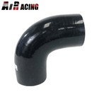 2  90 Degree Elbow Turbo intercooler intake Pipe Silicone Coupler Hose Black
