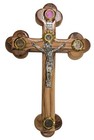 Large Bethlehem Olive Wood Wall Crucifix Cross 11  