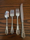 Wallace Rose Point Sterling Silver 4 Piece Place Setting No Mono