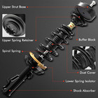 Front Pair  2  Complete Strut   Coil Spring Assembly Compatible With Ford Fiesta