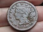 1846 Braided Hair Large Cent Penny- Good vg Details  Small Date