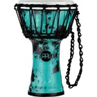 Meinl Synthetic Compact Junior Djembe Galactic Green Tie Dye
