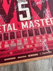 Slayer Pantera Megadeth Metal Masters 5 2014 18x24 Concert Poster Rare