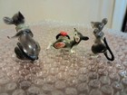 Vintage Miniature 3pc Bone China Mouse Set 