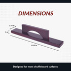 Shuffleboard Table Brush     Hardwood Handle With Soft Felt Base     Quick And Easy 