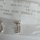 Sterling Silver Pear 13x9mm Wire Dangle Pinch Bail  Sfmpd13x9