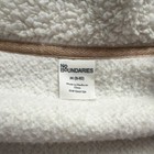 No Boundaries Girls Ivory Fleece Zip Jacket M  8-10  Pockets Polyester