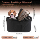 Foldable Bike Pet Rear Basket With Safety Leash   Comfort Pad  Universal Heavy D